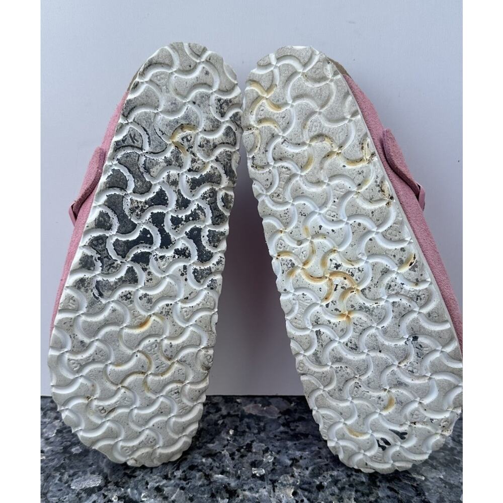 Stained Birkenstock Boston Bs Color Candy Pink Suede Ladies Size 8 - Picture 6 of 12